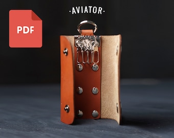 Porta llaves PDF #2 - Plantilla - Estuche de llaves de cuero - Bolsa de llaves - Bolsa de llaves - Cubierta de llaves - Patrón 64