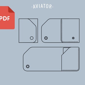 Portafoglio porta carte Mini PDF 5 - Modello - Portafoglio semplice - Porta carte PDF - Modello 53
