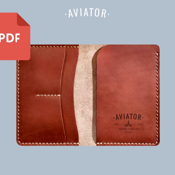 PDF Passport Wallet #3 - Template - Long Wallet Pattern - Travel Wallet - Card wallet PDF- Pattern 23