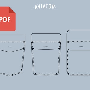 PDF Pocket Protector 3 Designs - Schablone - Werkzeughalter - Taschenorganizer - Stiftemäppchen - Malermäppchen - Schnittmuster 26