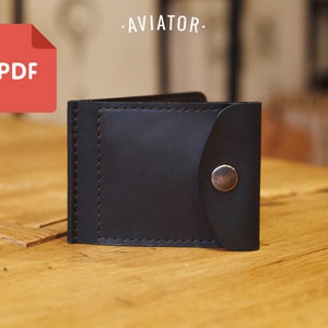 Carteira PDF Money Clip com moedas 2 - Modelo - Carteira Simples - Carteira de cartão PDF - Carteira Bi-fold - Padrão 89
