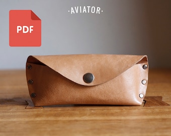 PDF Estuche de gafas 4-5 - Plantilla - Regalo para hombre - mujer- Funda de gafas de sol - Estuche de gafas - Patrón 68