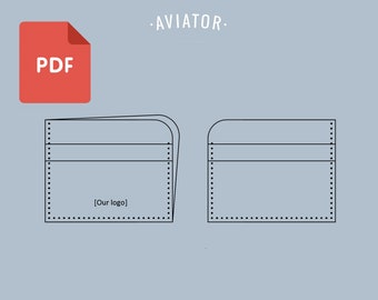 PDF Mini Cardholder Wallet 2 - Template - Simple Wallet - Card wallet PDF - Pattern 94