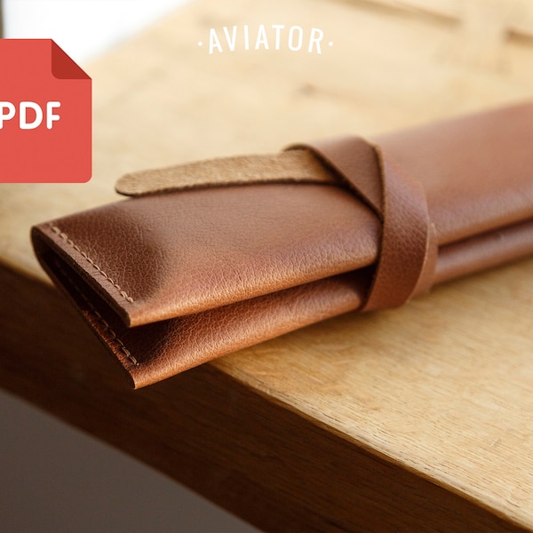 PDF Pencil Case 2 sizes- Template - Gift for painter - Painter case - Pattern 80