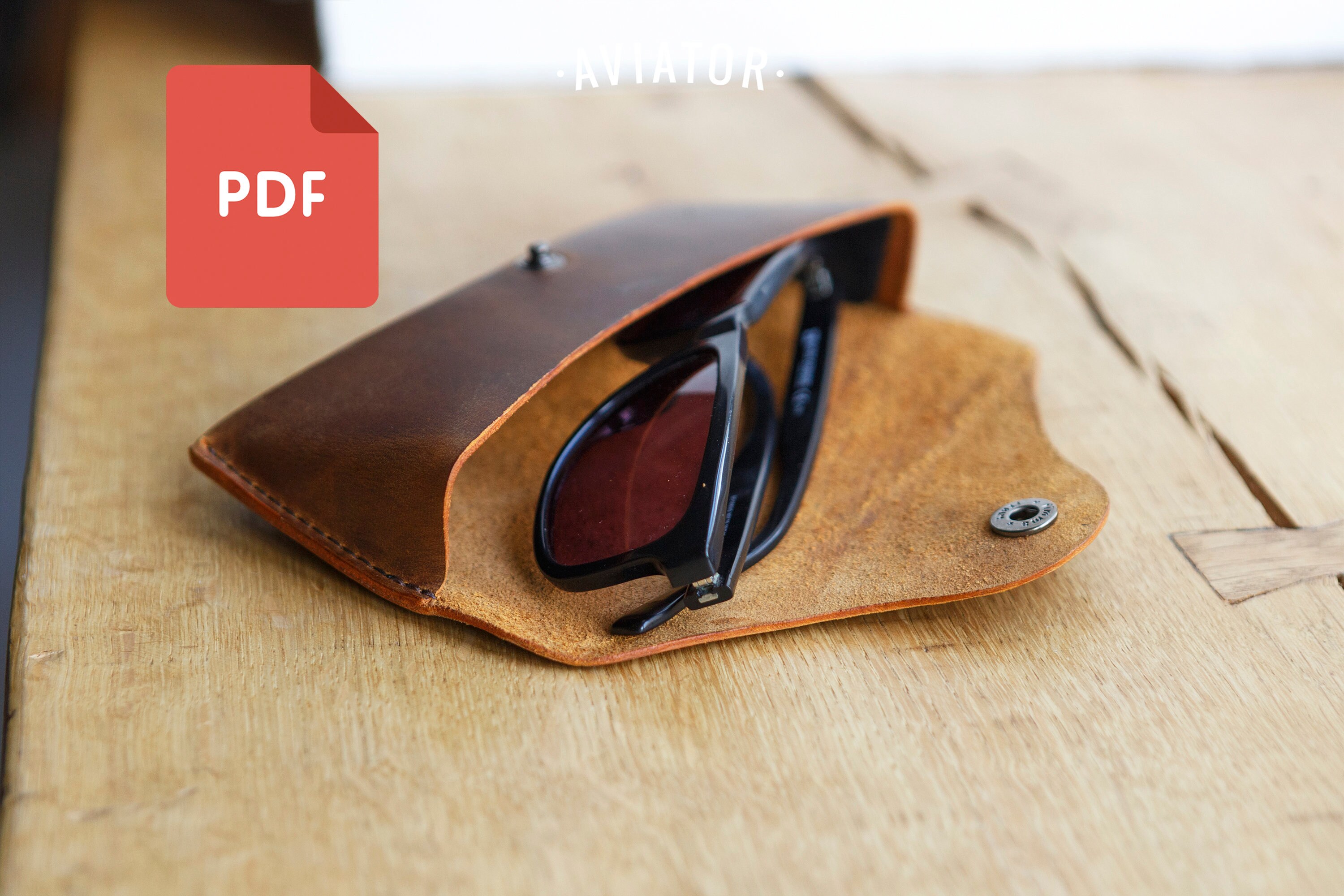 Etui Lunettes Cuir Étui à Lunettes En Cuir PU XZEIT Protection