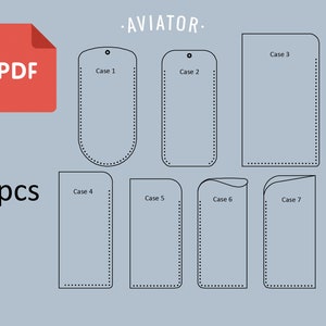 PDF Custodia per occhiali 7pz - Modello - Regalo per uomo - donna - Custodia per occhiali da sole - Custodia per occhiali - Modello 13
