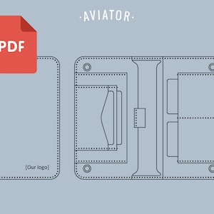 PDF Cartera Empresarial 5 - Plantilla - Cartera Clutch de Piel - Cartera Larga - Patrón 103