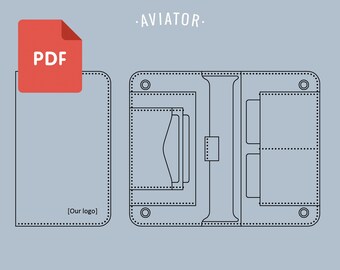 PDF Business Wallet 5 - Template - Leather Clutch Wallet - Long Wallet - Pattern 103