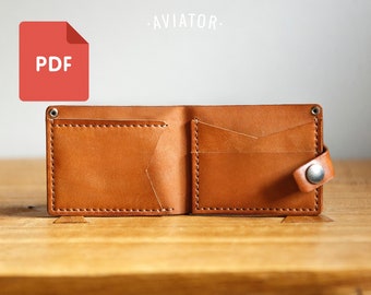PDF Billetera Bifold Con Monedas 2 - Plantilla - Billetera Simple - Billetera Tarjetas PDF - Billetera Bifold - Patrón 91