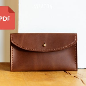 PDF Riñonera - Plantilla - Cartera Larga - Cartera Clutch de Piel - Riñonera - Riñonera - Riñonera - Patrón 22