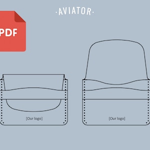 PDF Mini Wallet Classc - Vorlage - Simple Wallet - Card Wallet PDF - Pattern 57