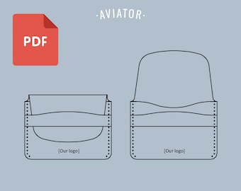 PDF Mini Wallet Classc - Plantilla - Monedero Simple - Monedero de tarjetas PDF - Patrón 57