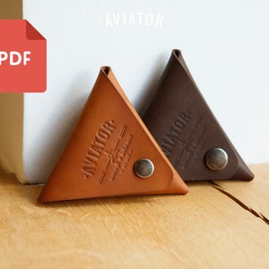 PDF Monedero #triangular - Plantilla - Billetera Simple - Billetera de Bolsillo - Patrón 14