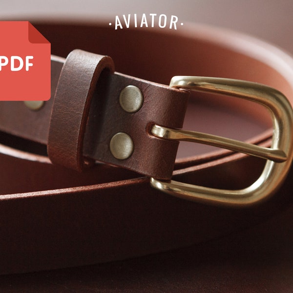 PDF Belt - Belt End Template Pattern 38