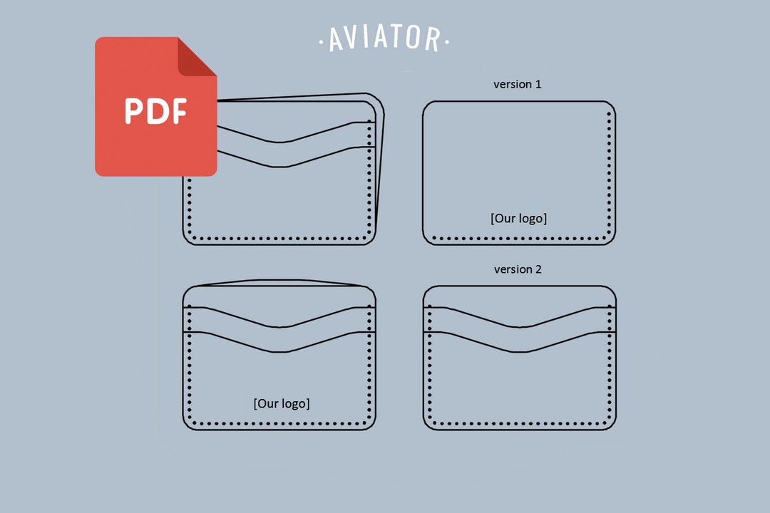 PDF Mini Cardholder Wallet 1 - Template - Simple Wallet - Card Wallet ...