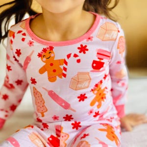 Sugar and Spice Bamboo Girls Toddler Pajama Girls Pajama Bamboo Toddler Bamboo Christmas Winter Bamboo Pajamas