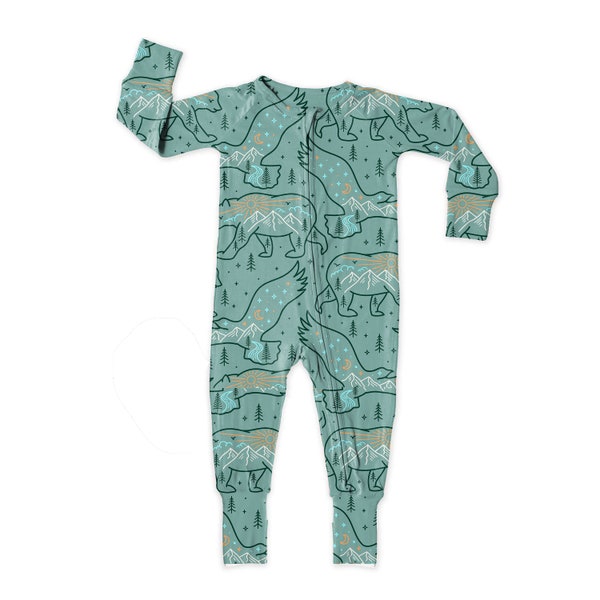 Natures Guardians:Super Soft Bamboo Eco-Friendly Bamboo Viscose Toddler and Baby Pajamas Sets/Rompers Kids Pajamas Footies Rompers Sleepers