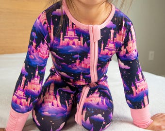 Midnight Magic Princess Bamboo Baby Pajamas Toddler Bamboo Magic Castle Bamboo