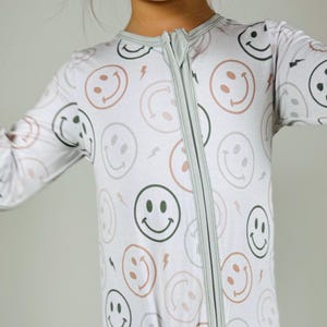 Happy Little Guy Soft Organic Bamboo Baby Zippies and Sleepers – Eco-friendly, Breathable Newborn Pajamas