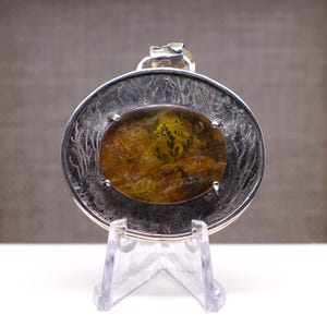 Sterling Silver Pendant with Dendritic Agate