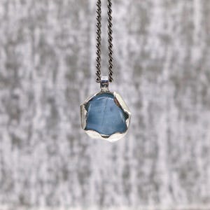 Sterling Silver Pendant with Aquamarine