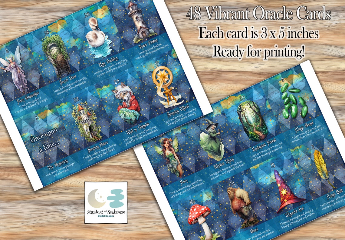 Fairytale Fortunes Oracle Deck: Printable Indie Oracle Cards ...