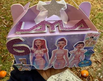 K-Pop Demon Hunter-geschenkdoos | Gepersonaliseerde K-Pop-feestbedankje | Op anime geïnspireerde traktatiedoos | Aangepaste bedankdoos verjaardag | Feestdecoratie K-Pop