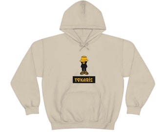 SOFT SWEATSHIRT, Trending HOODIE, Winter Clothes, Aesthetic Black and Yellow Tokaris Printed Heavy Blended Hooded Sweatshirt