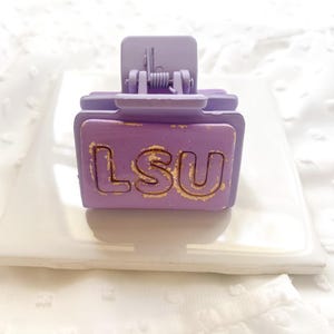 LSU Embossed Foil - Claw Clips
