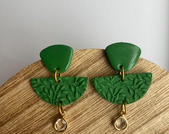 Olive Branch  - Polymer Clay Earrings