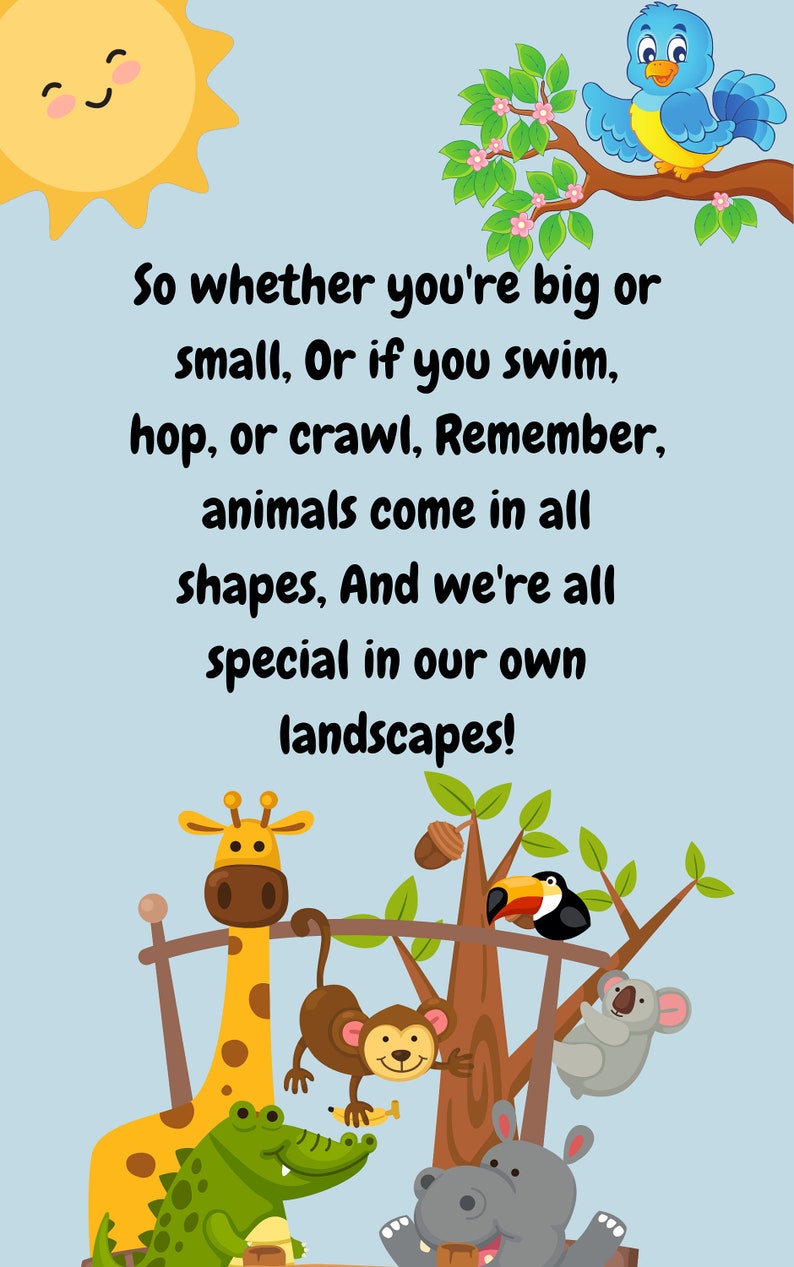 Animal Story Kids Story Book 3yrs 6yrs Etsy