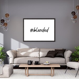Blended Canvas Print, Blended Family Canvas Print, Blended Family Gift, Blended Family Wedding Gift, Family Wall Decor, Canva Canvas Print