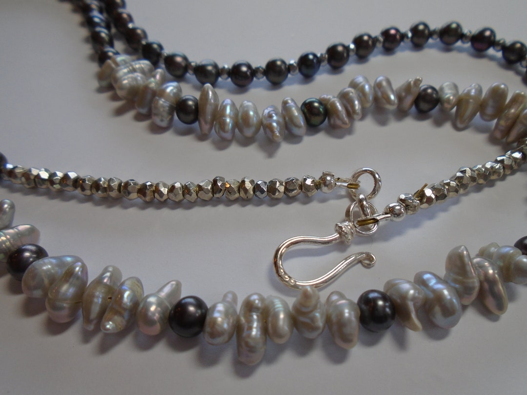 Tinted Keshi Pearl Necklace main image 1
