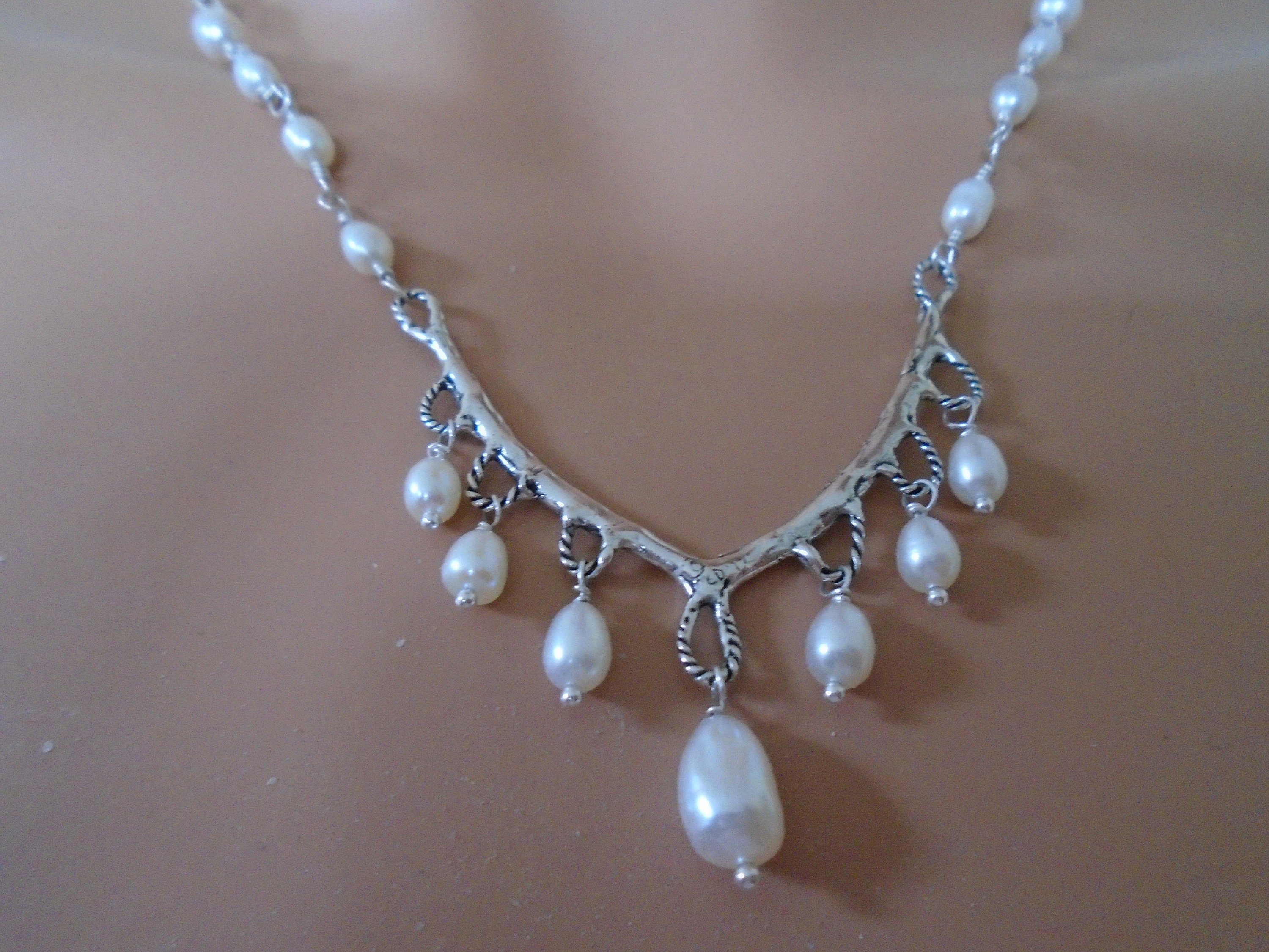 Pearl White Hand Embroidered Wedding Set