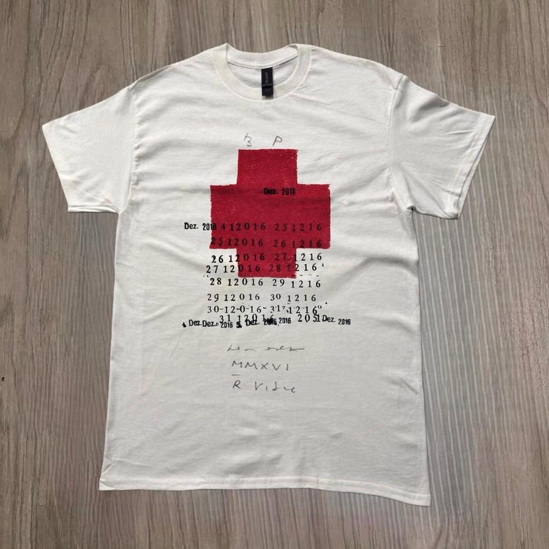 Minimalist Graphic T Shirt, Abstract Red Print Tee, Modern Art Shirt, Unisex Streetwear Te