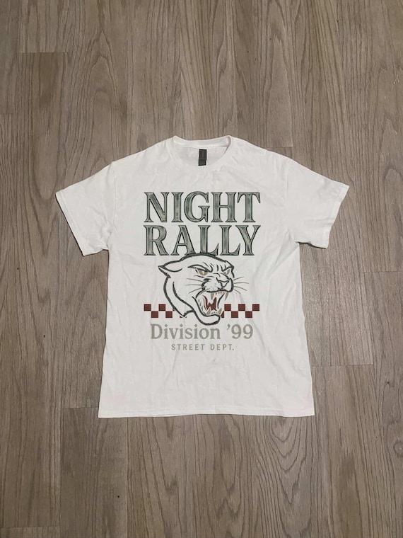 Vintage Panther Graphic Tee - 90s Style 'night Rally' Shirt