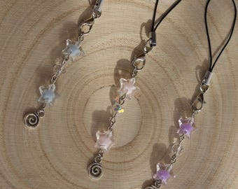 simple starcore swirl phone charm