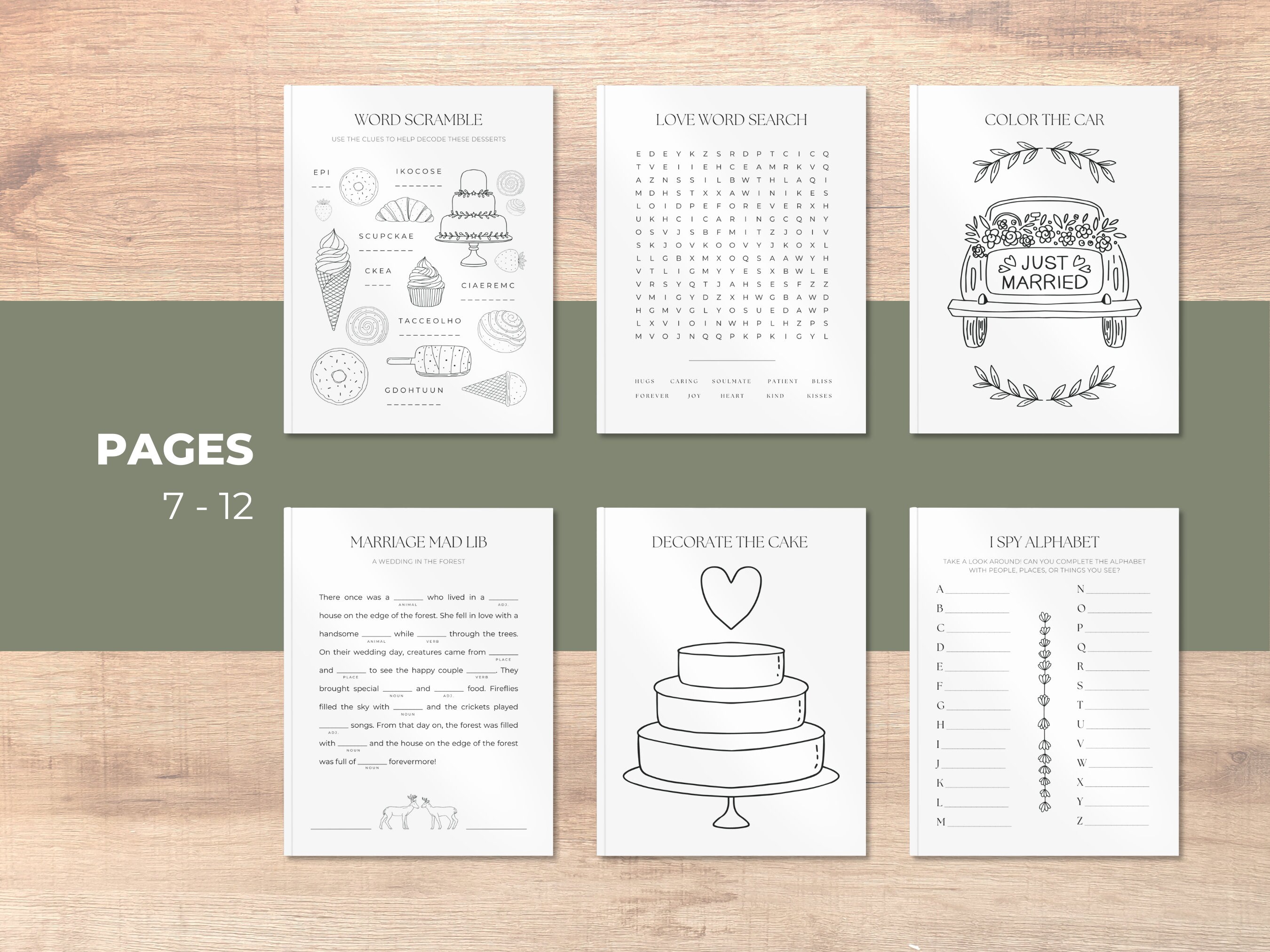 Wedding Coloring Book Wedding Coloring Page for Kids Wedding - Etsy