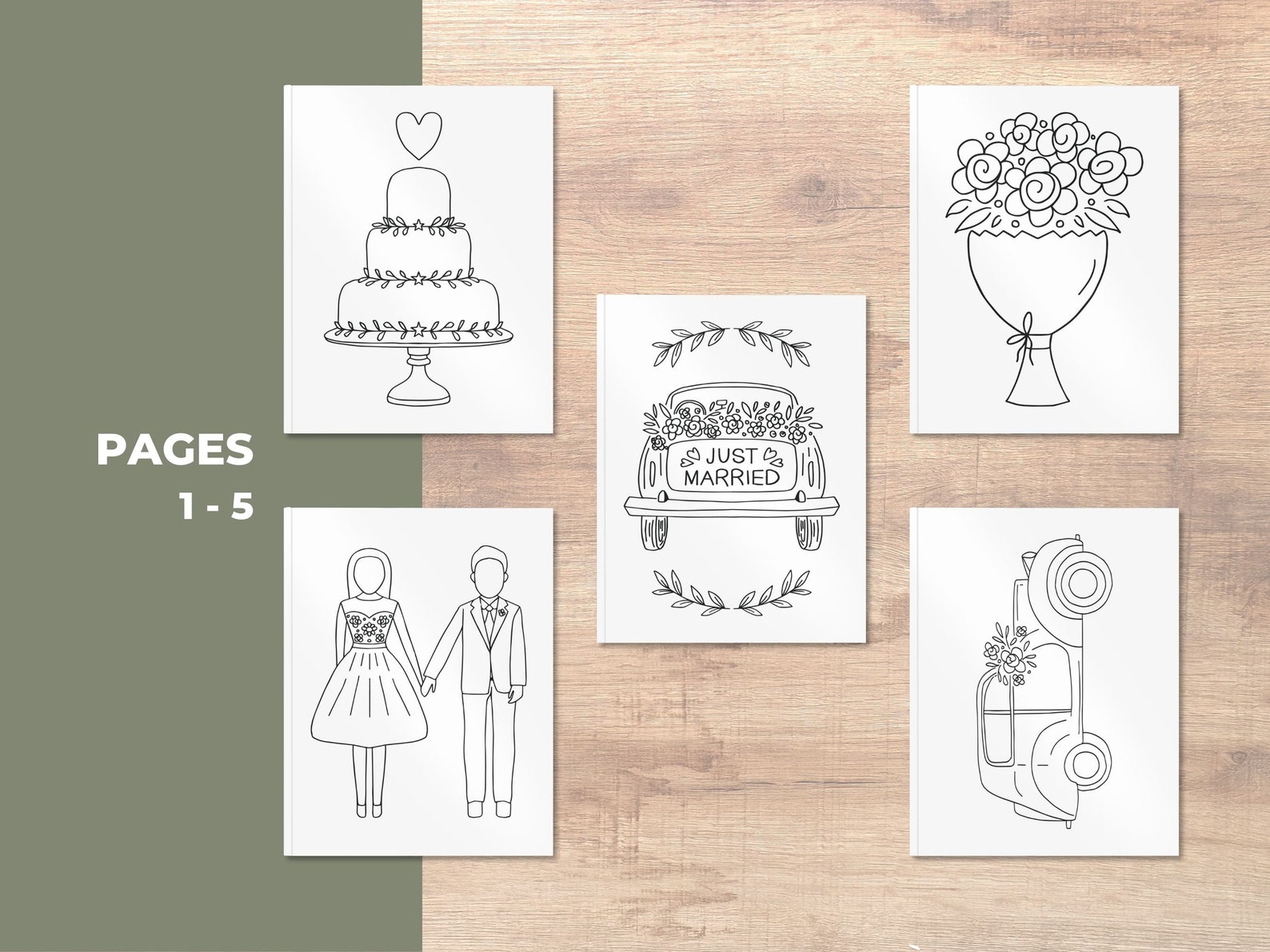 Wedding Coloring Book Wedding Coloring Page for Kids Wedding - Etsy