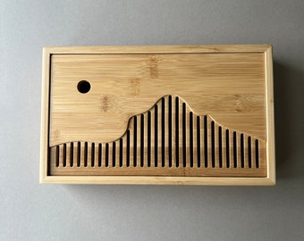 Bamboo Tea Tray - With Drainage - With Water Storage