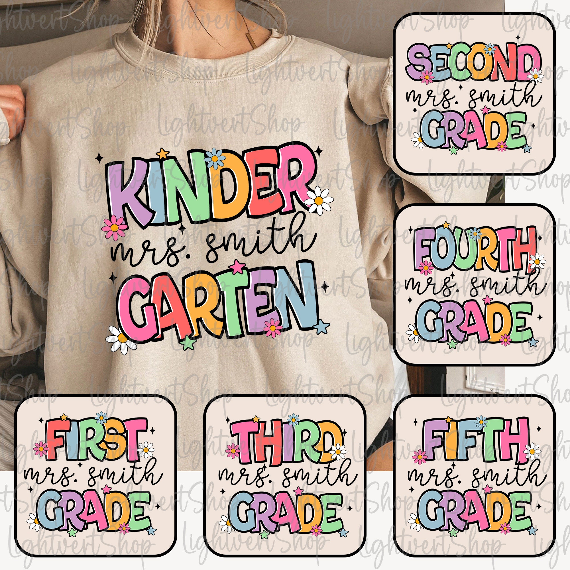 Bundle Custom Grade Teacher Png, Back to School Png, Teacher 1st/2nd/3rd Grade Designs, Retro Teacher Team Shirt, First Day Of School Png
