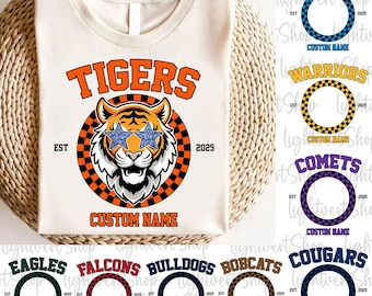 Custom Mascot Team Digital File, School Spirit Png, Favorite Team Png, Football Team Game Day Png, Sports School Team Png, Touch Down Season