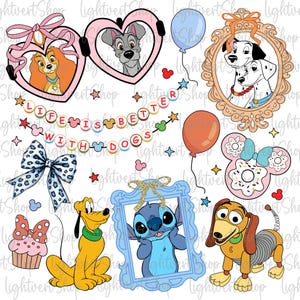Życie jest lepsze z psami - Trendy Cartoon kokietka Magical Mirror Png, Cartoon Dogs, Cartoon Squad, Toy Friend Birthday, Mouse Snacking