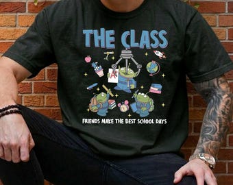 Cartoon Back to School PNG, The Class Friends Make the Best School Days, Happy First Day School PNG, Teacher's Day Png, Student Shirt Design