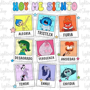 Hoy Me Siento Png, Mental Health Png, Cartoon Emotions Friends Clipart, Therapist Psychologist Png, Speech Therapy Png, Emotions Printables