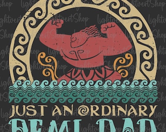 Gerecht und gewöhnlicher Papa SVG, glücklicher Vatertag SVG, Papa Witze SVG, lustiger Papa dafür, magisches Königreich svg, Vintage Dad, Datei für Cricut