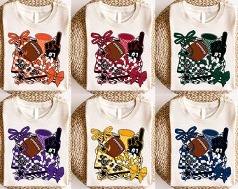CUSTOM Let's Go Football Cheer Png, Checkered Game Day Png, Football Team Design, Football Season , School Spirit, Mascot Team Name Png