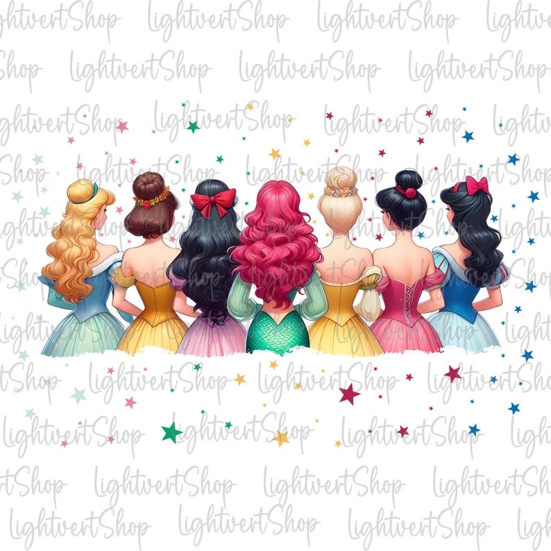 All Princess Png, Princess Squad Png, Best Friends Princess Png ...