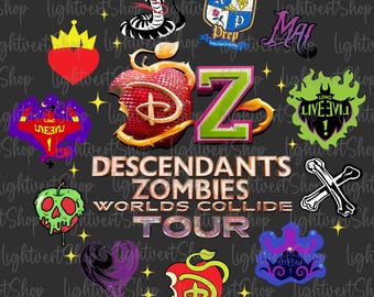 World Tour Logo Png, Villain Insignia Clipart, Poison Apple Png, Zombies Girls Png, Summer Music Festival 2025 Trip, Digital Download