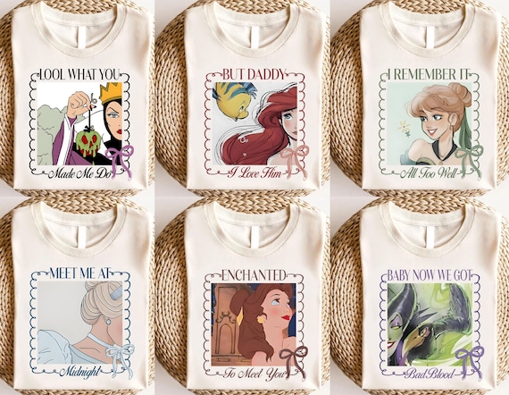 Vintage Princess Png Bundle, Villain Characters Png, Girls Trip Png,  Princess Trip, Women T-shirt Png, Music Fan Gift Png, Digital Download